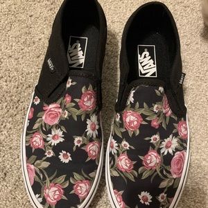 Women’s Floral Vans sz 8.5